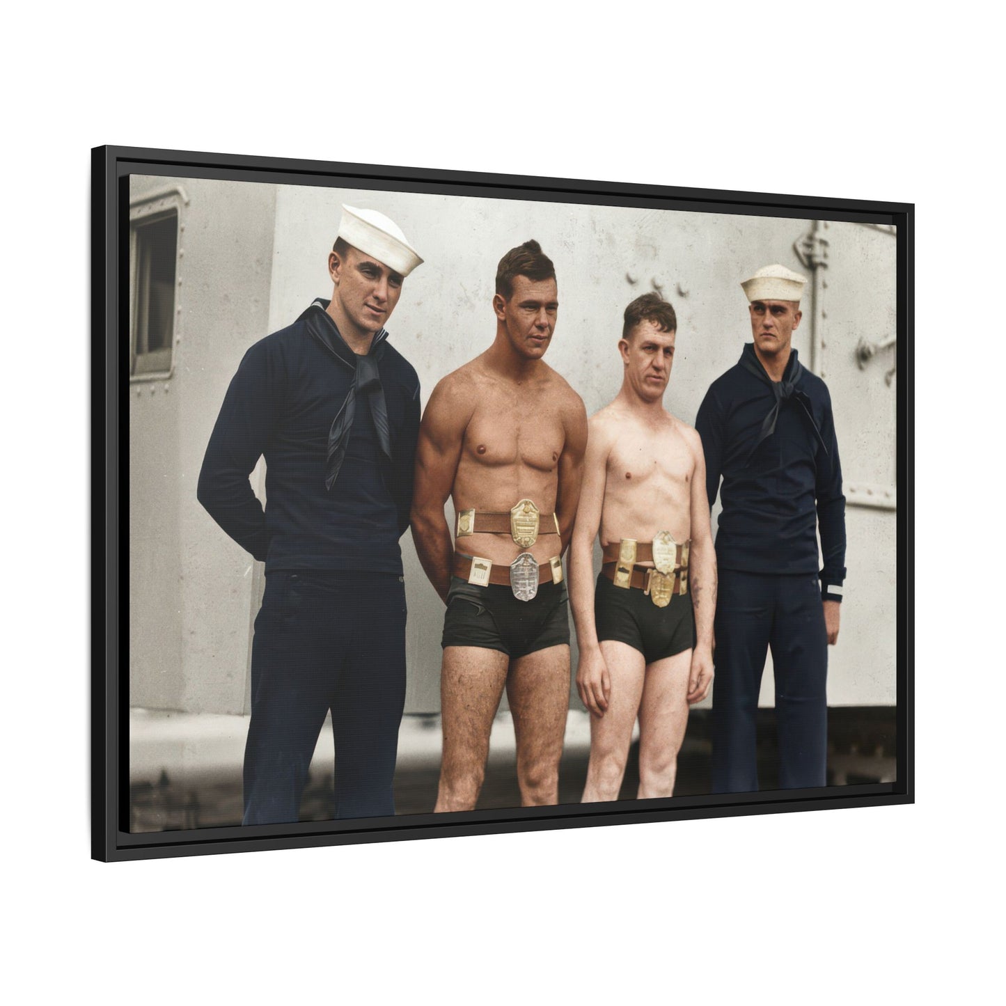 athlétisme 049 | Framed Vintage Photo - Matte Canvas