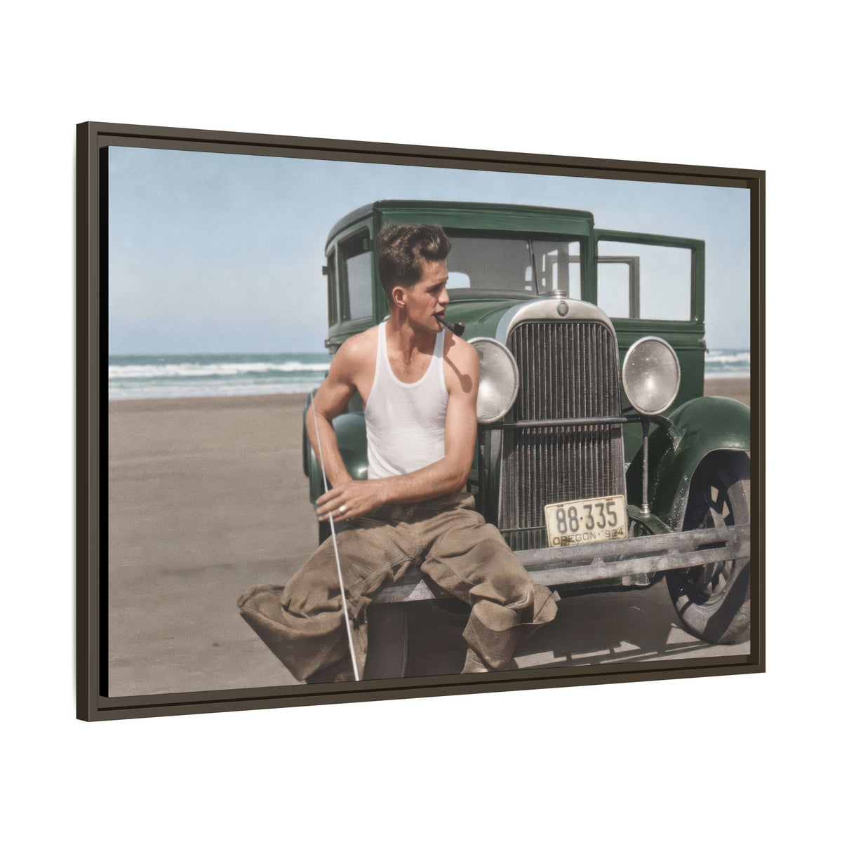 celibataire 008 | Framed Vintage Photo - Matte Canvas