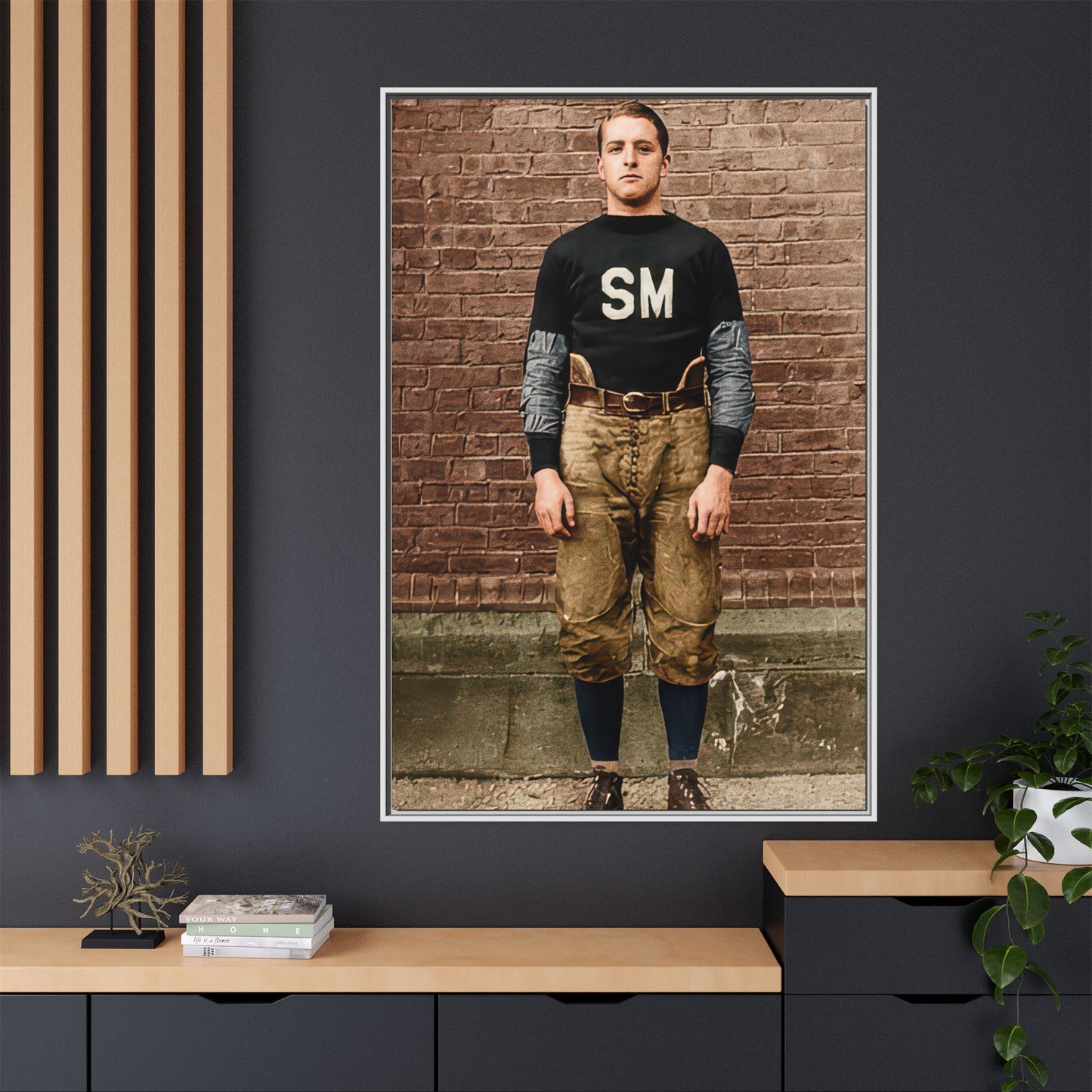 athlétisme 040 | Framed Vintage Photo - Matte Canvas