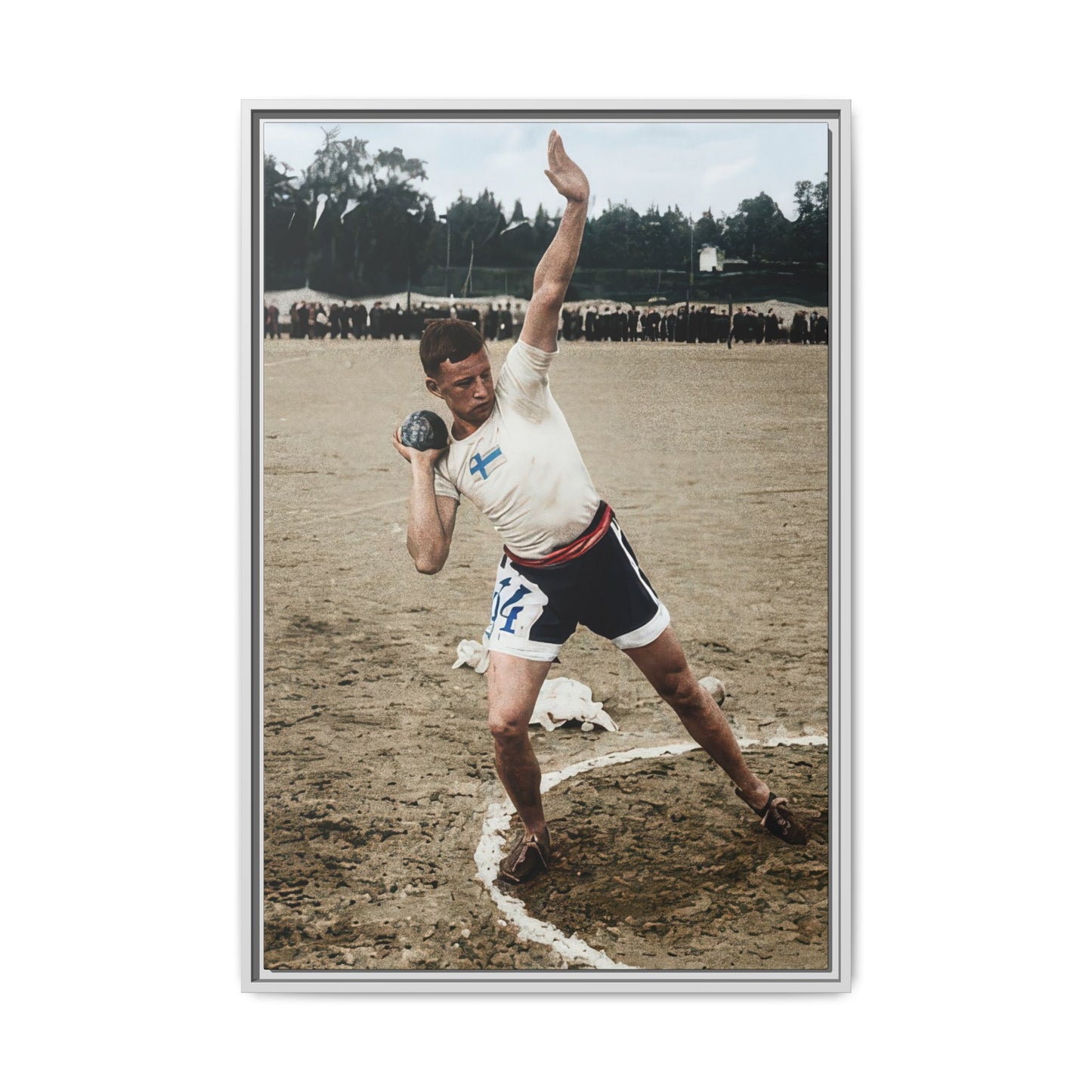 athlétisme 037 | Framed Vintage Photo - Matte Canvas
