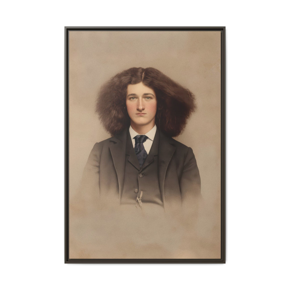 celibataire 033 | Framed Vintage Photo - Matte Canvas