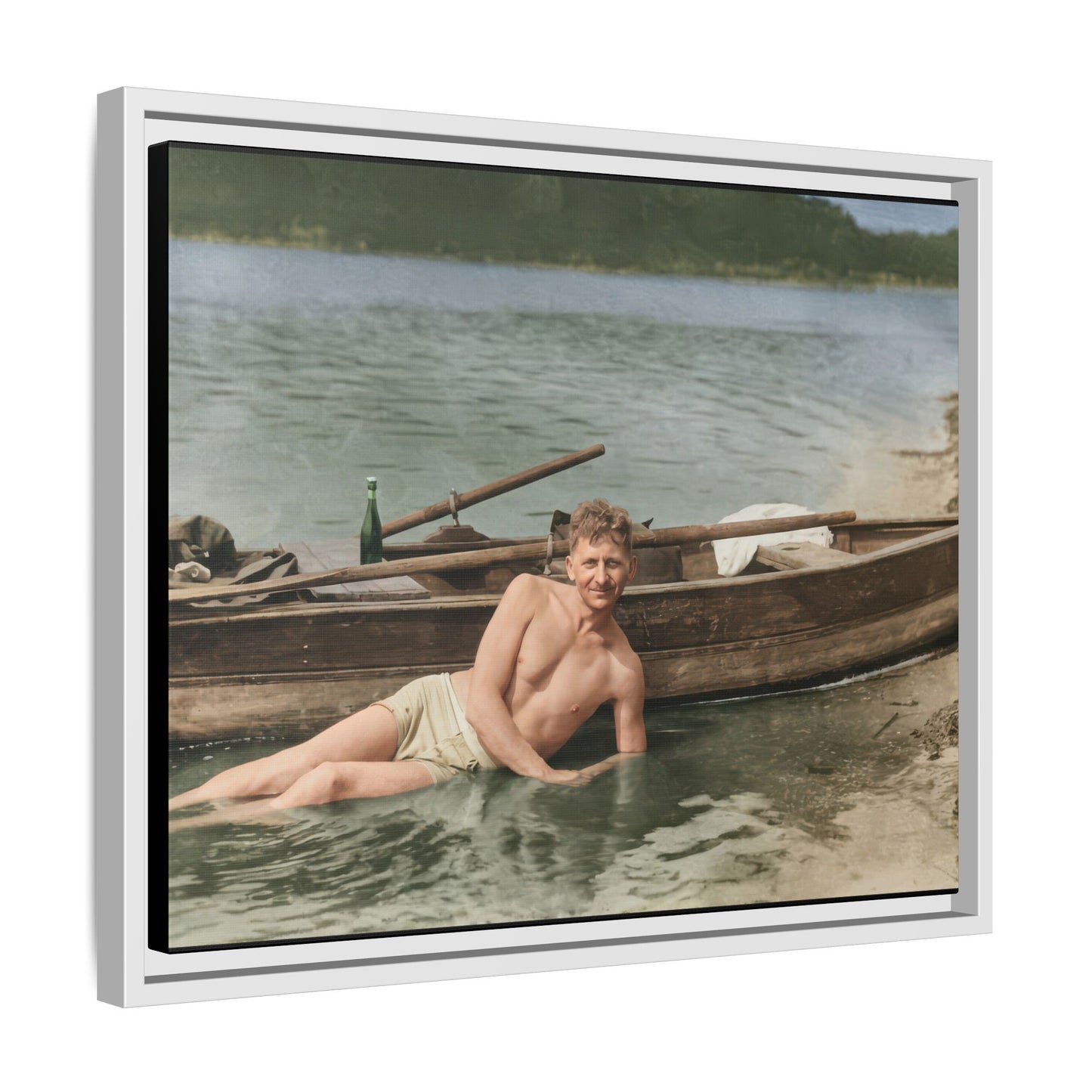 nager 013 | Framed Vintage Photo - Matte Canvas