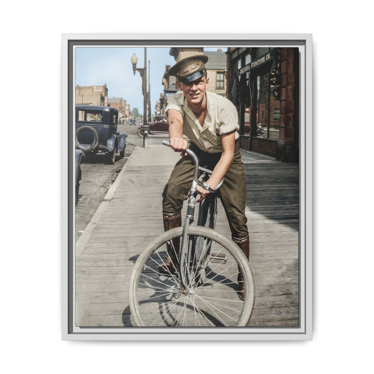 celibataire 007 | Framed Vintage Photo - Matte Canvas