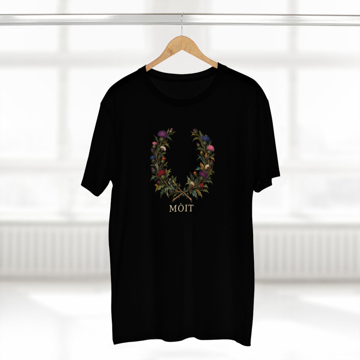 Scottish Thistle Mòit Pride T-Shirt | LGBTQ+ Gaelic Botanical Tee