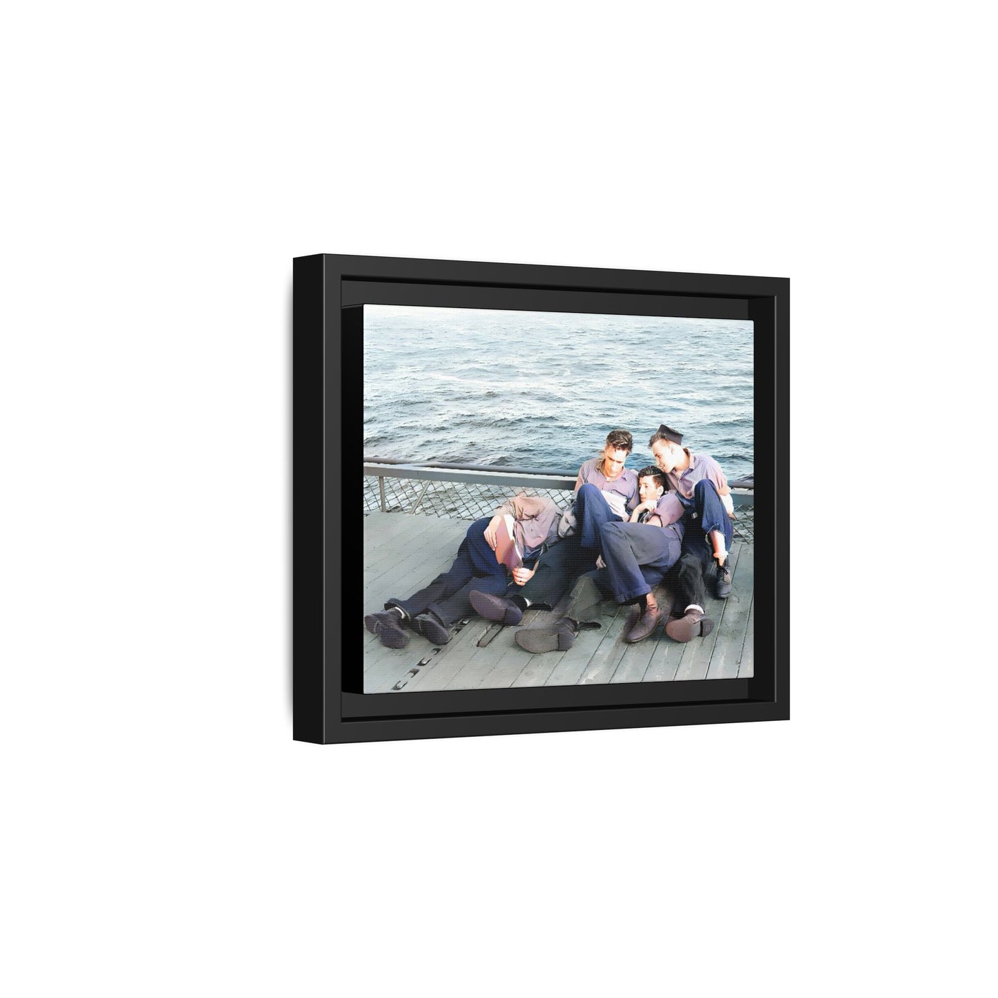 hommes 025 | Framed Vintage Photo - Matte Canvas