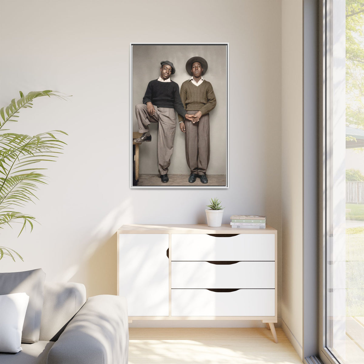 paire 161 | Framed Vintage Photo - Matte Canvas