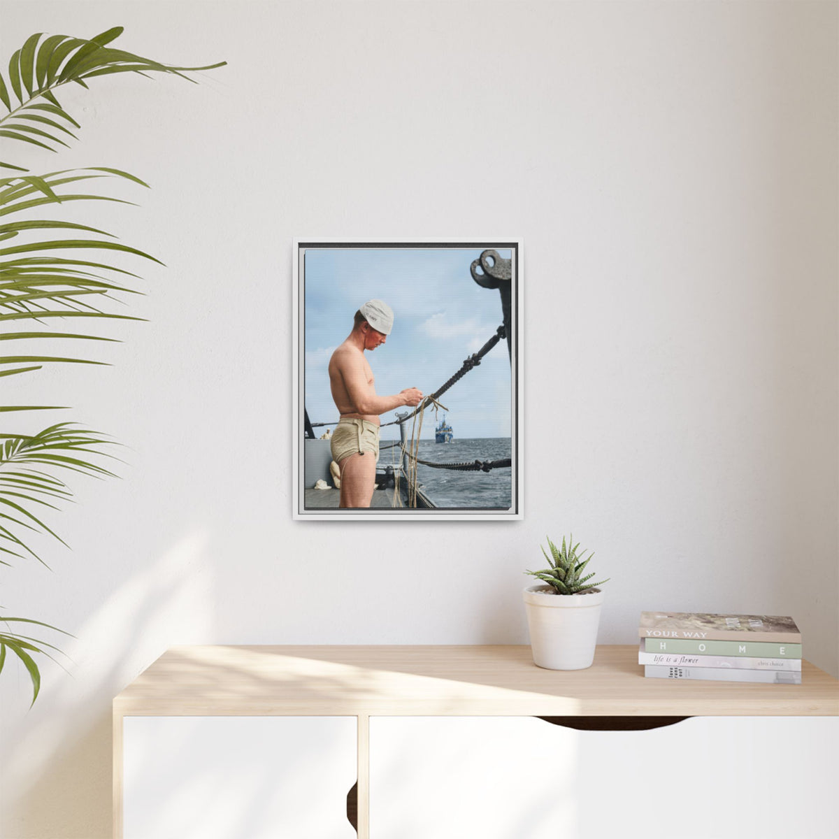 celibataire 043 | Framed Vintage Photo - Matte Canvas