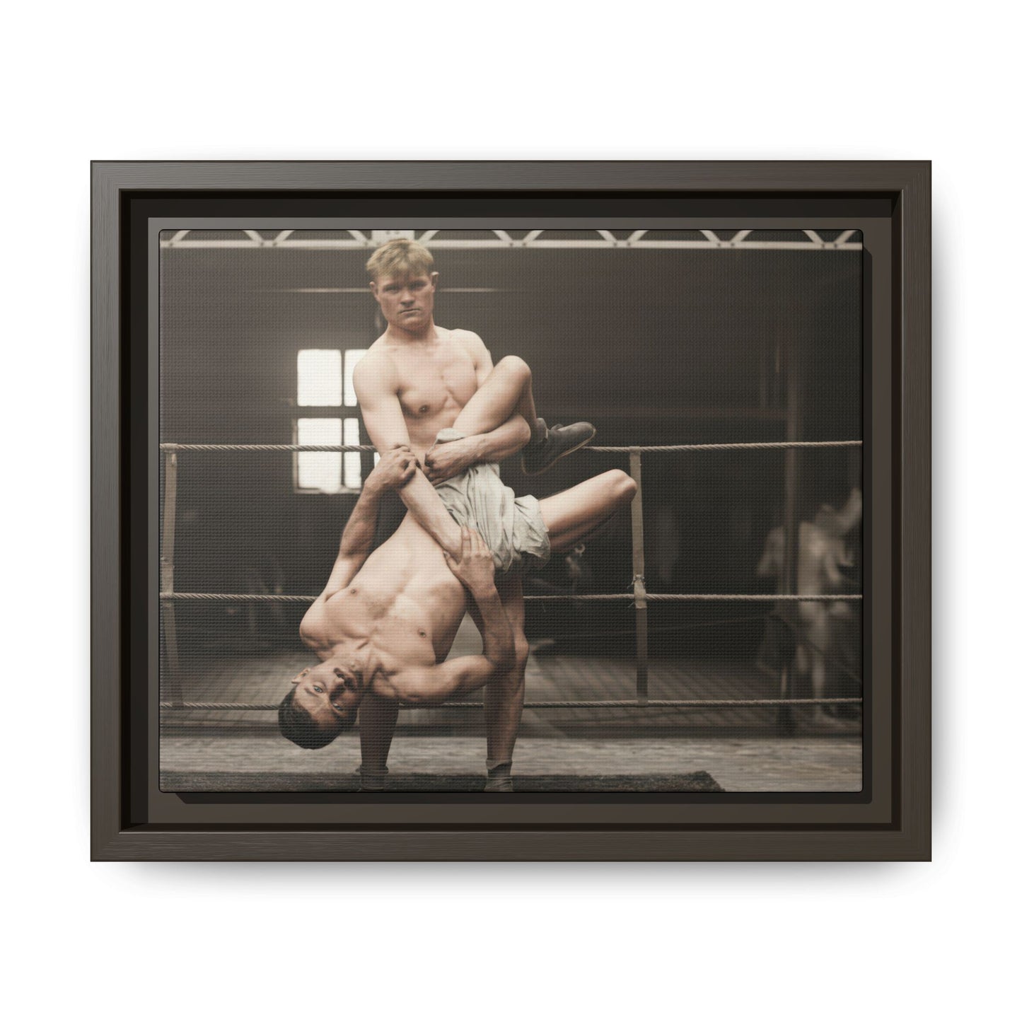 athlétisme 004 | Framed Vintage Photo - Matte Canvas