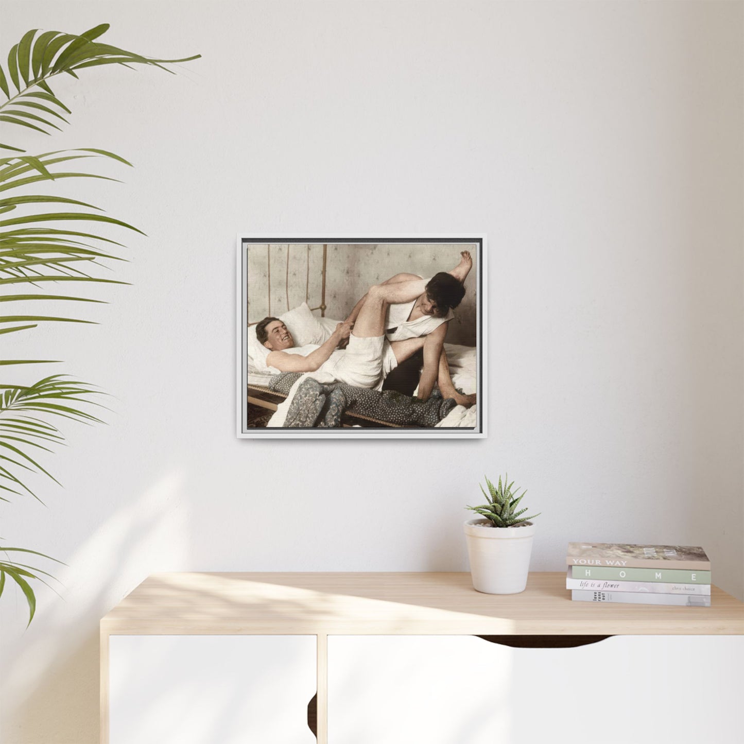 paire 016 | Framed Vintage Photo - Matte Canvas