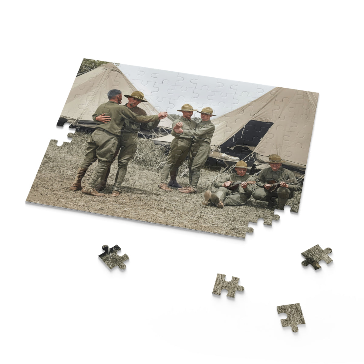 Men Dancing at Camp Jigsaw Puzzle | LGBTQ+ Heritage | hommes 006