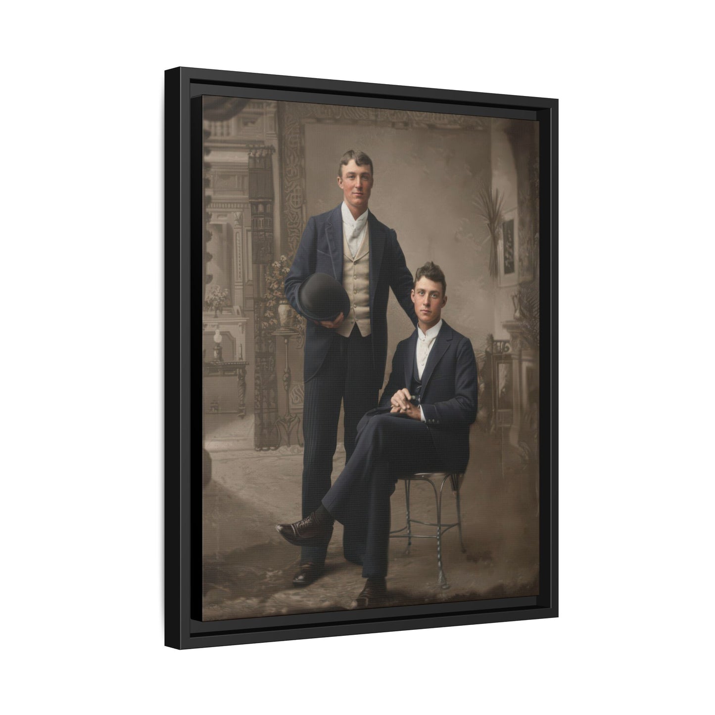 paire 149 | Framed Vintage Photo - Matte Canvas