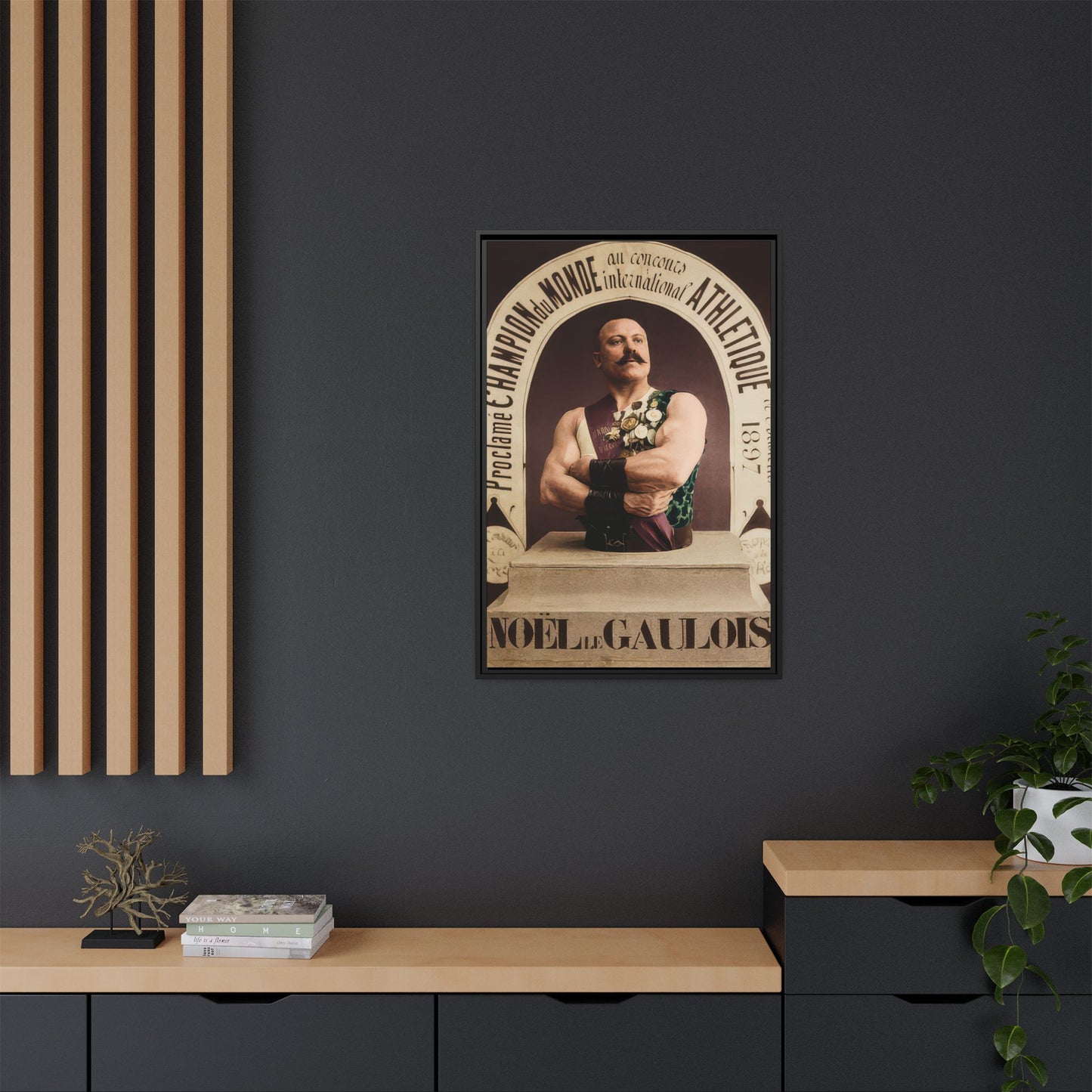 athlétisme 045 | Framed Vintage Photo - Matte Canvas
