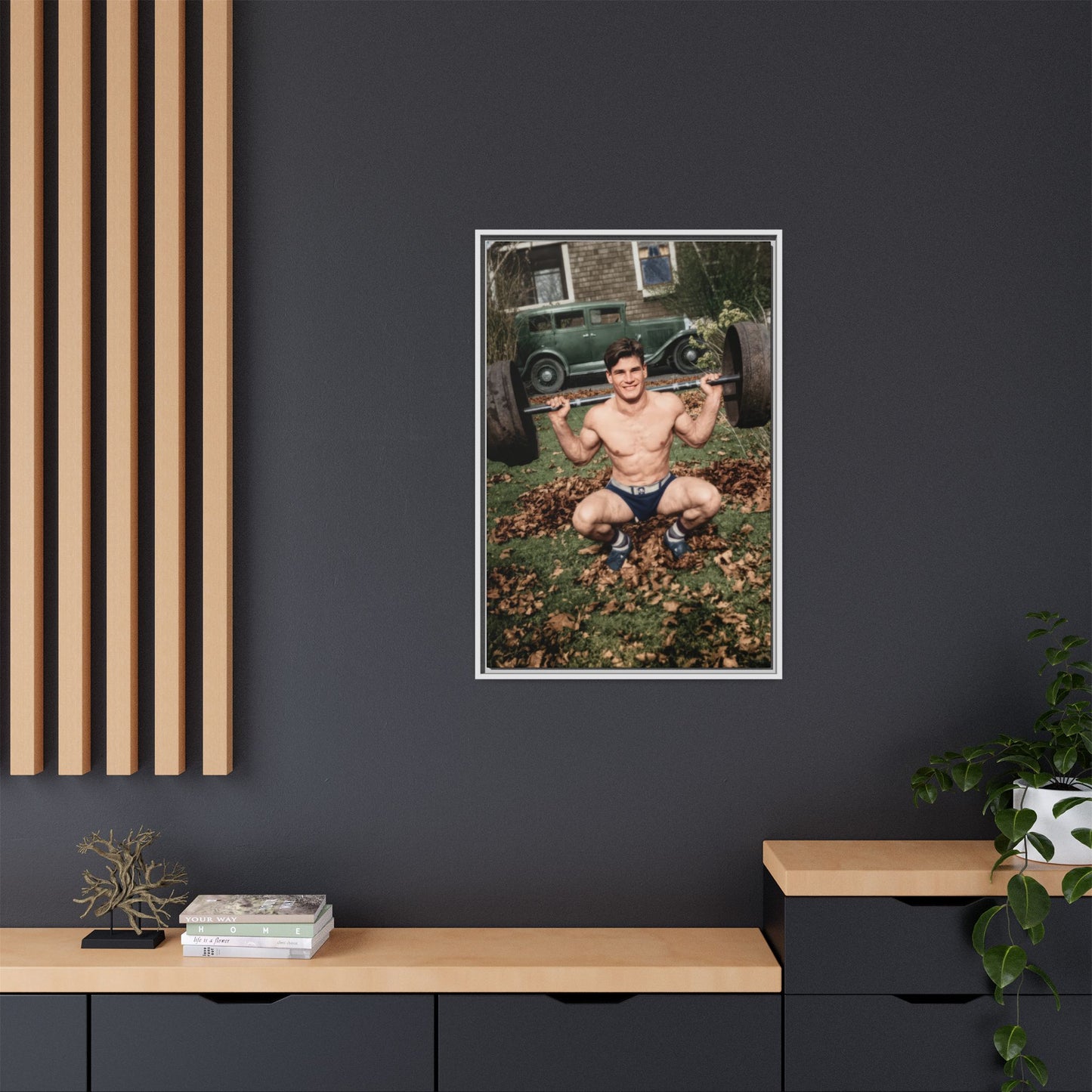 athlétisme 051 | Framed Vintage Photo - Matte Canvas