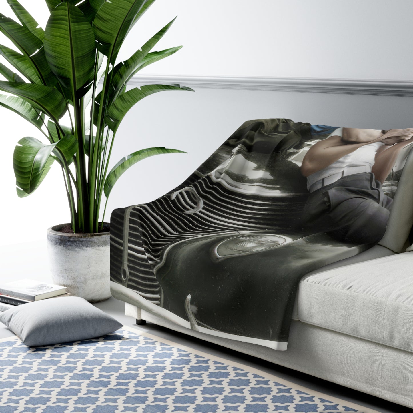 Heirloom Sherpa Blanket – paire 045 Premium fleece throw · 50x60, 60x80