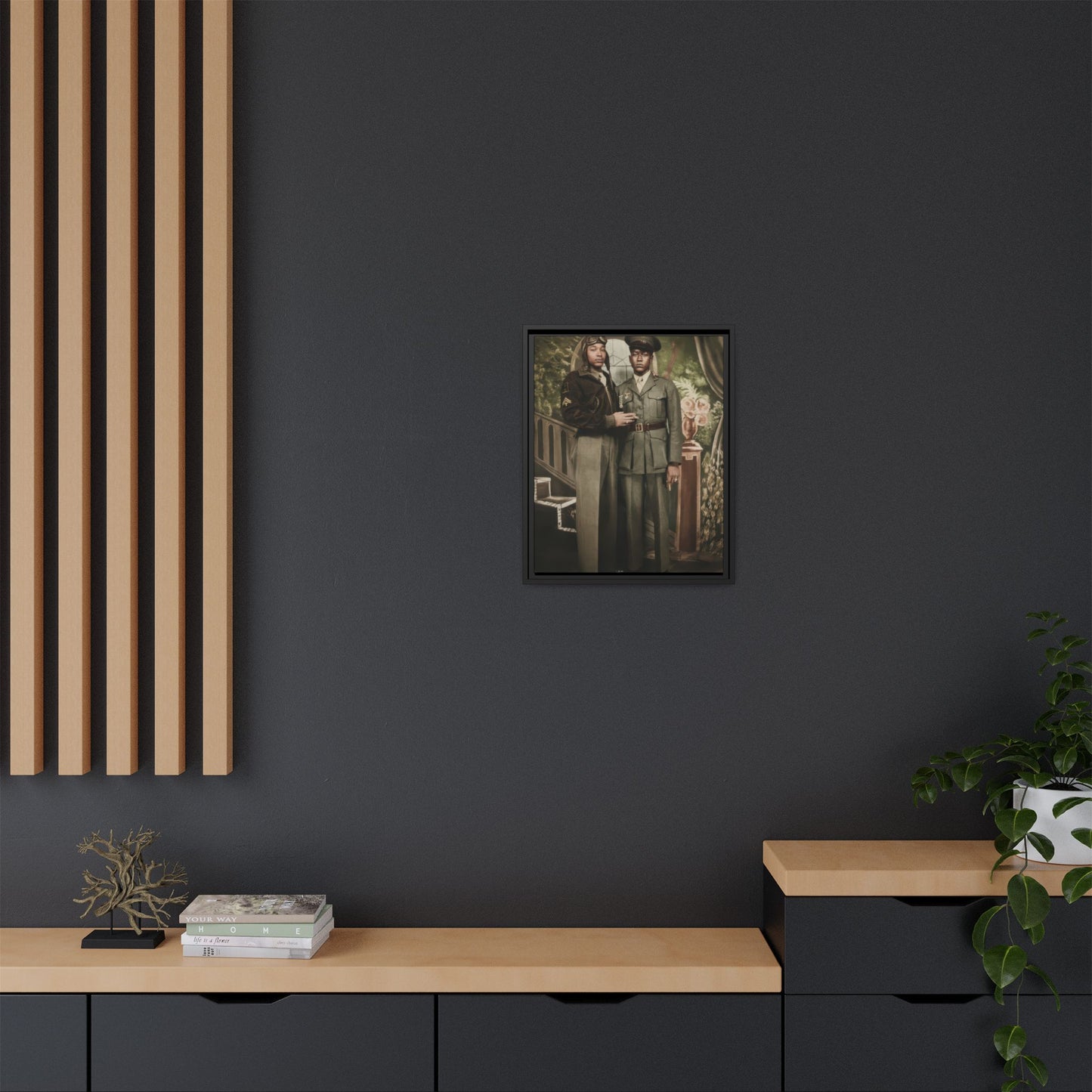 paire 120 | Framed Vintage Photo - Matte Canvas