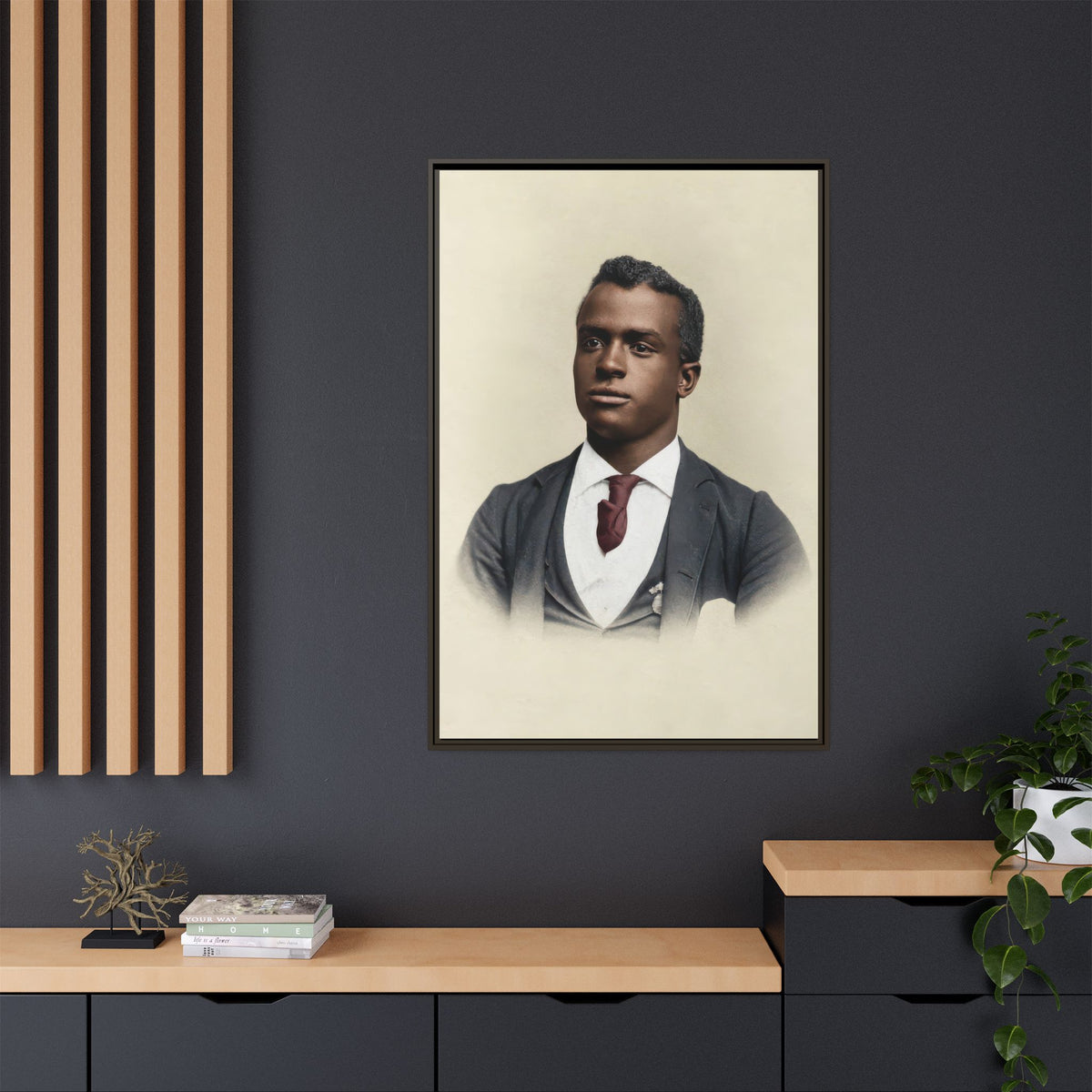 celibataire 027 | Framed Vintage Photo - Matte Canvas