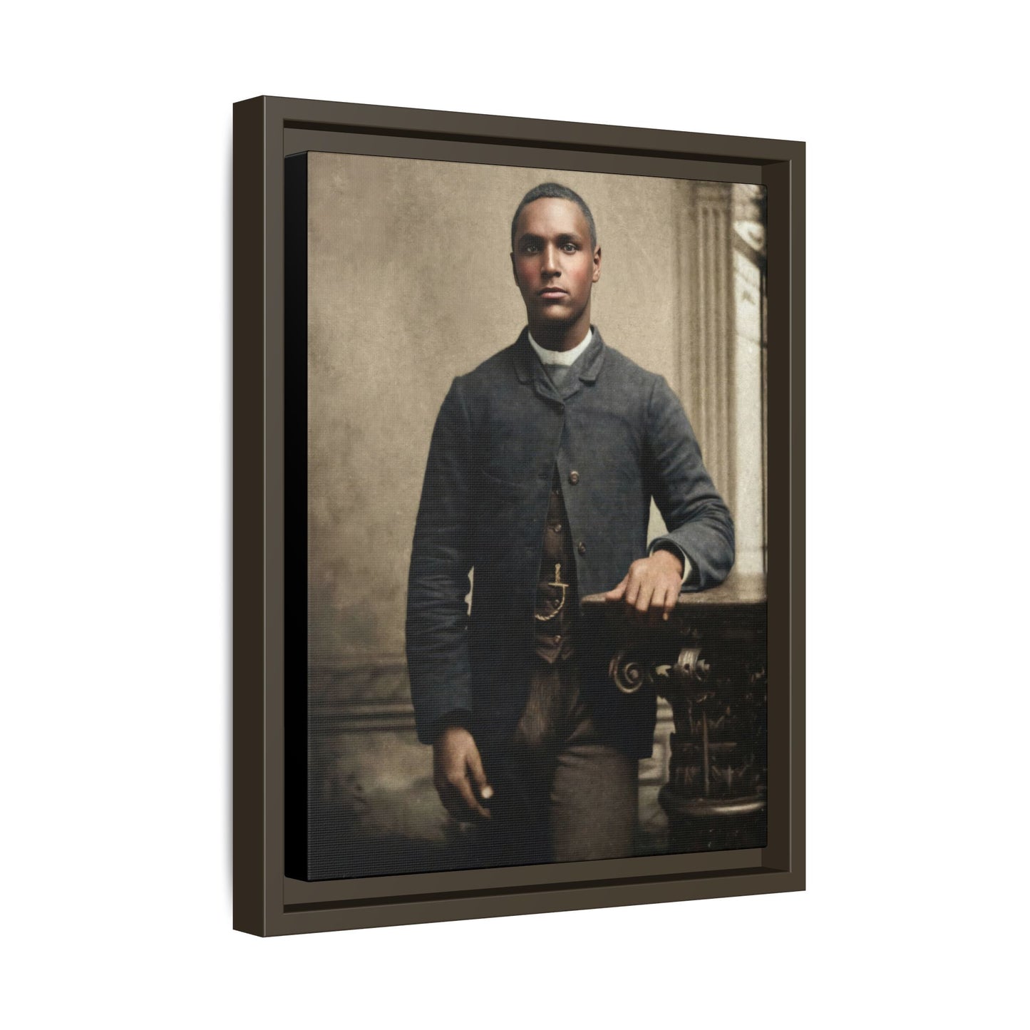 celibataire 036 | Framed Vintage Photo - Matte Canvas