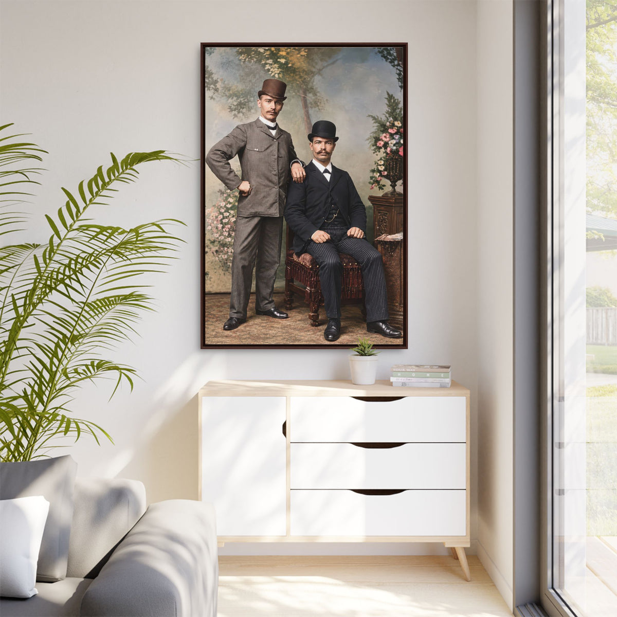 paire 068 | Framed Vintage Photo - Matte Canvas