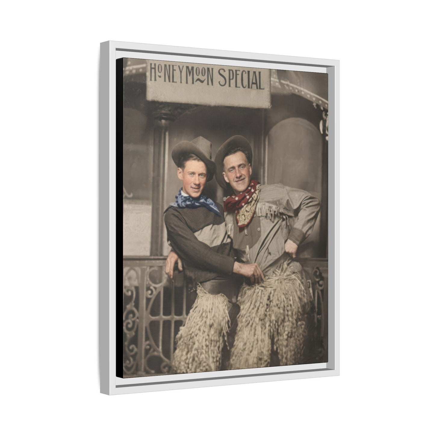 paire 124 | Framed Vintage Photo - Matte Canvas