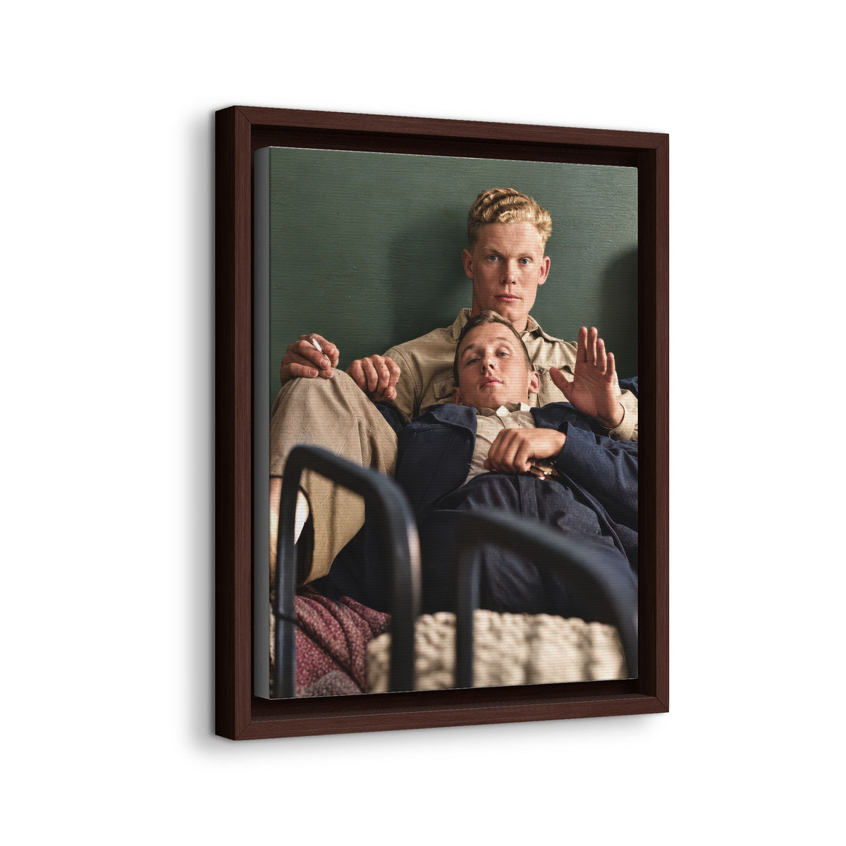 paire 046 | Framed Vintage Photo - Matte Canvas