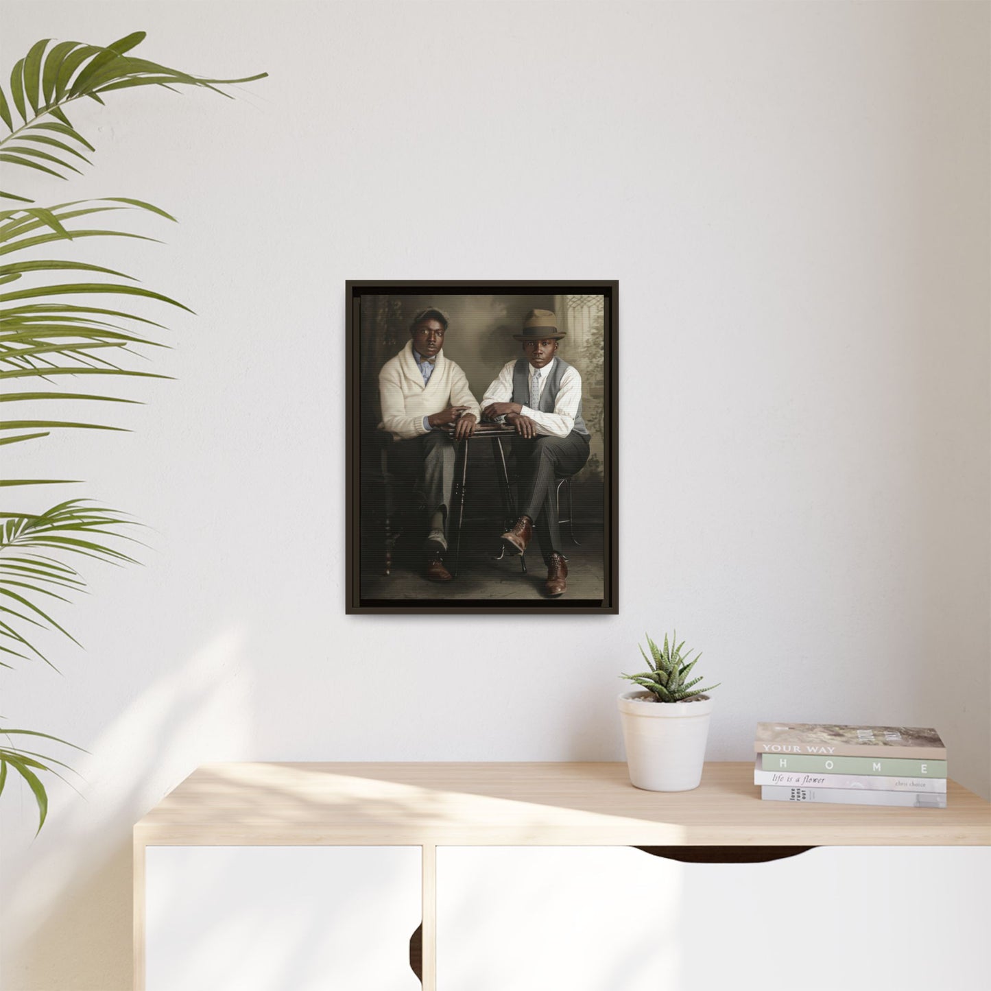 paire 047 | Framed Vintage Photo - Matte Canvas