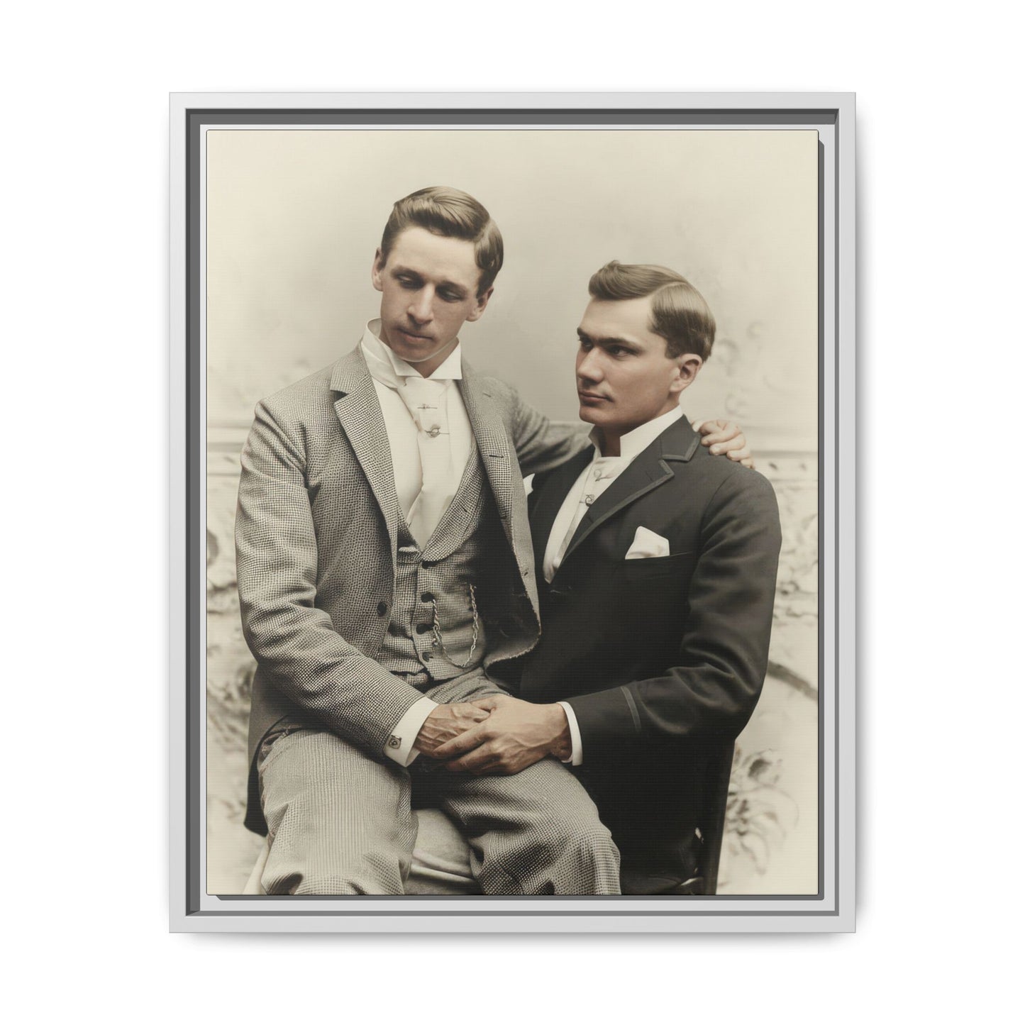 paire 063 | Framed Vintage Photo - Matte Canvas