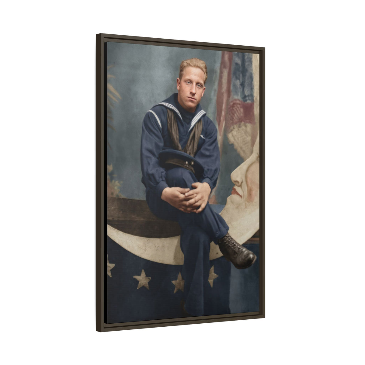 celibataire 016 | Framed Vintage Photo - Matte Canvas