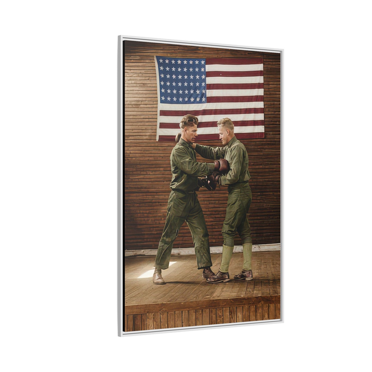 athlétisme 034 | Framed Vintage Photo - Matte Canvas