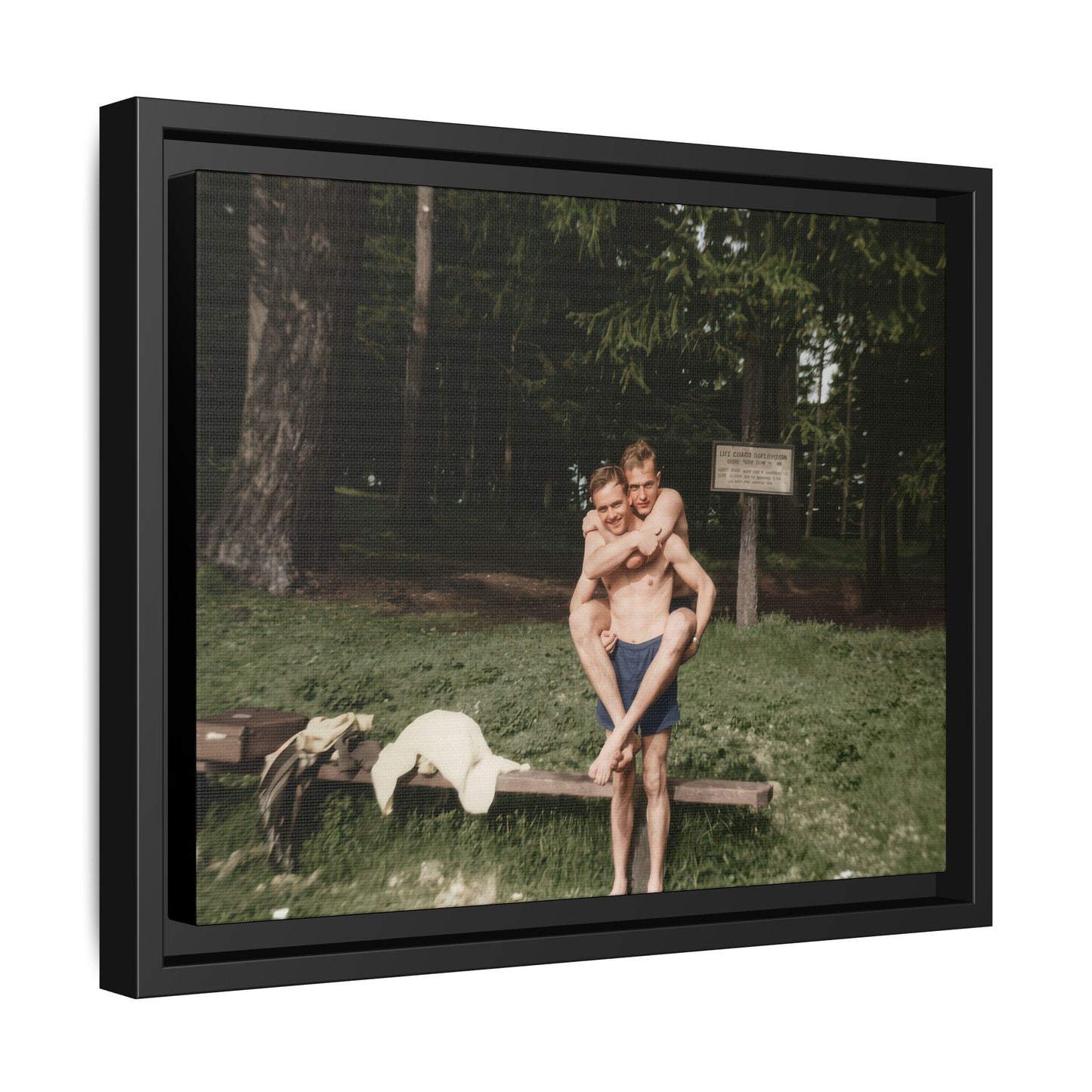 nager 009 | Framed Vintage Photo - Matte Canvas
