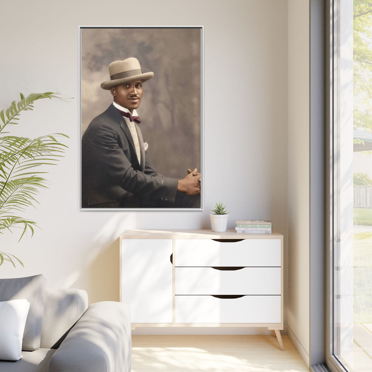 celibataire 004 | Framed Vintage Photo - Matte Canvas