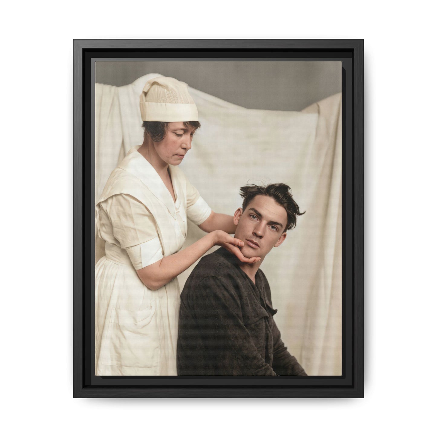 celibataire 021 | Framed Vintage Photo - Matte Canvas