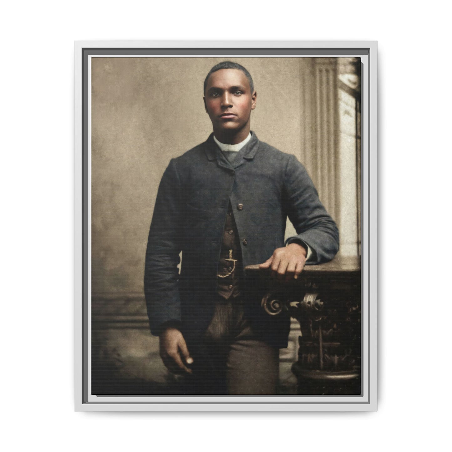 celibataire 036 | Framed Vintage Photo - Matte Canvas