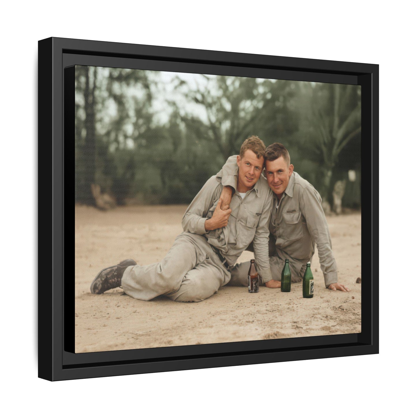 paire 138 | Framed Vintage Photo - Matte Canvas