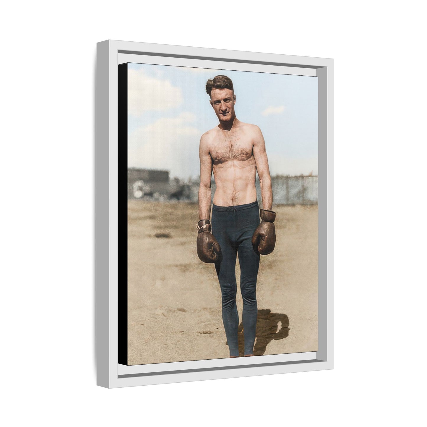 Copy of athlétisme 039 | Framed Vintage Photo - Matte Canvas