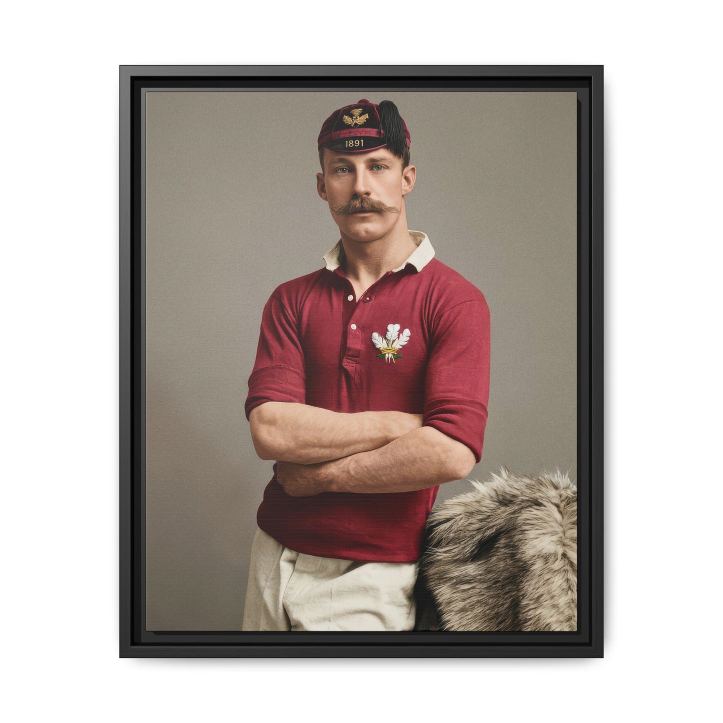 athlétisme 021 | Framed Vintage Photo - Matte Canvas
