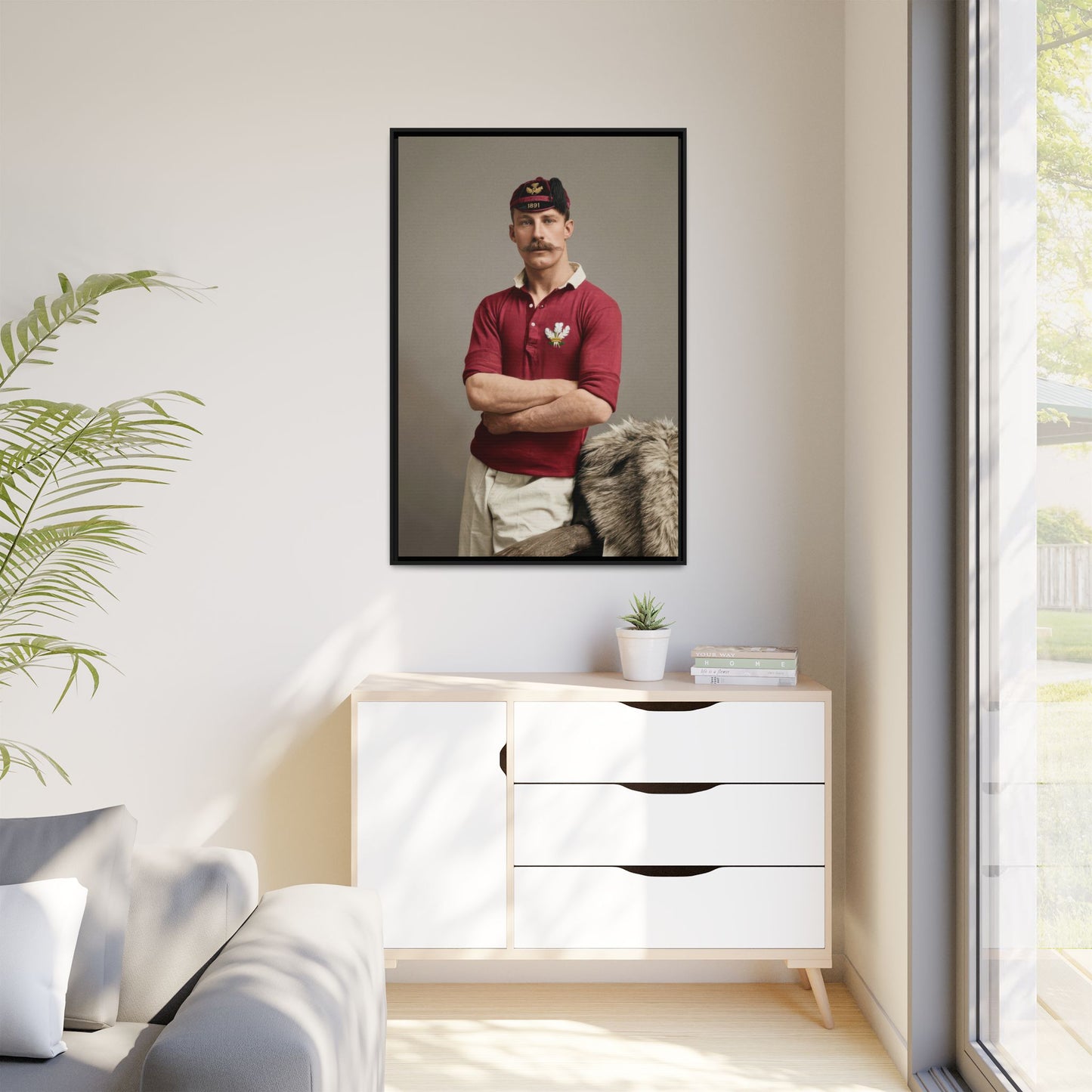 athlétisme 021 | Framed Vintage Photo - Matte Canvas