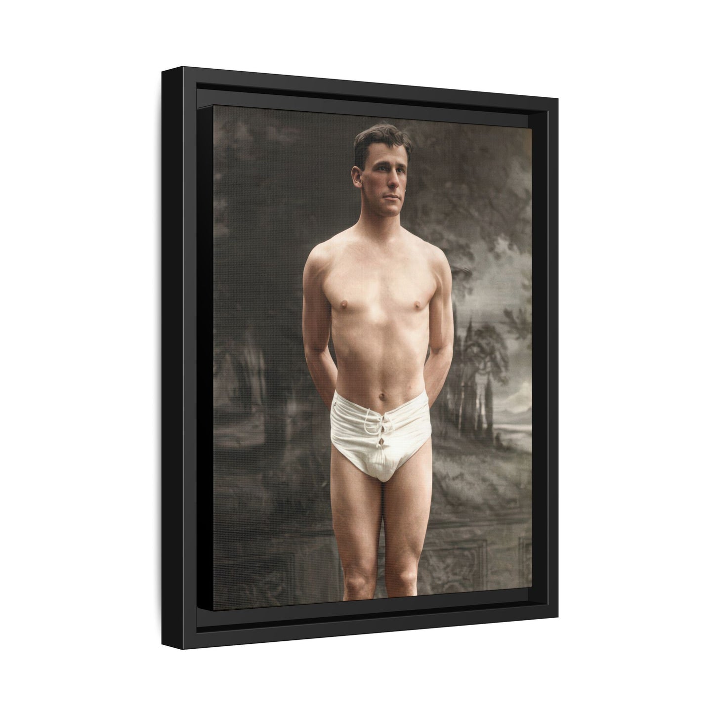 athlétisme 017  | Framed Vintage Photo - Matte Canvas