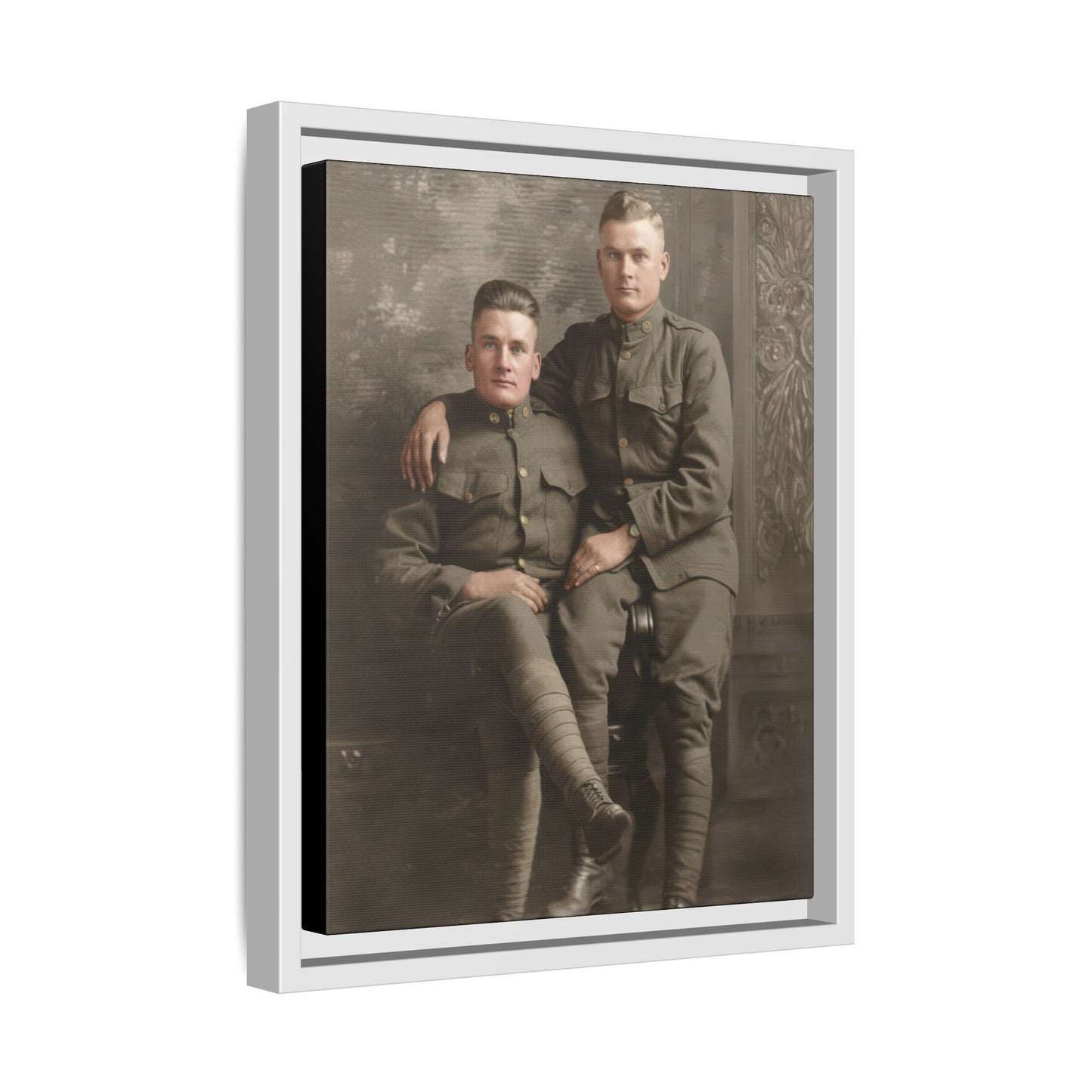paire 114 | Framed Vintage Photo - Matte Canvas
