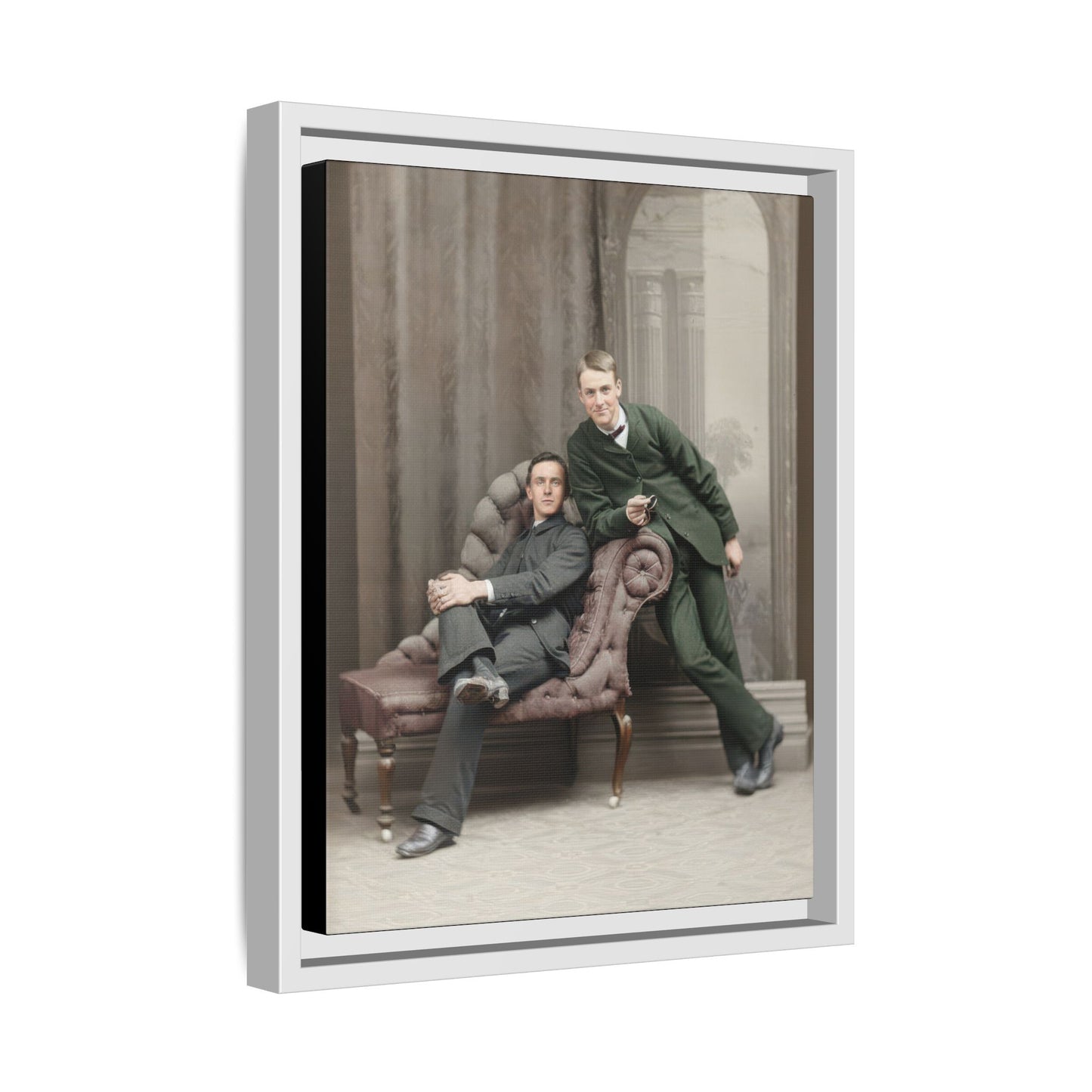 paire 148 | Framed Vintage Photo - Matte Canvas