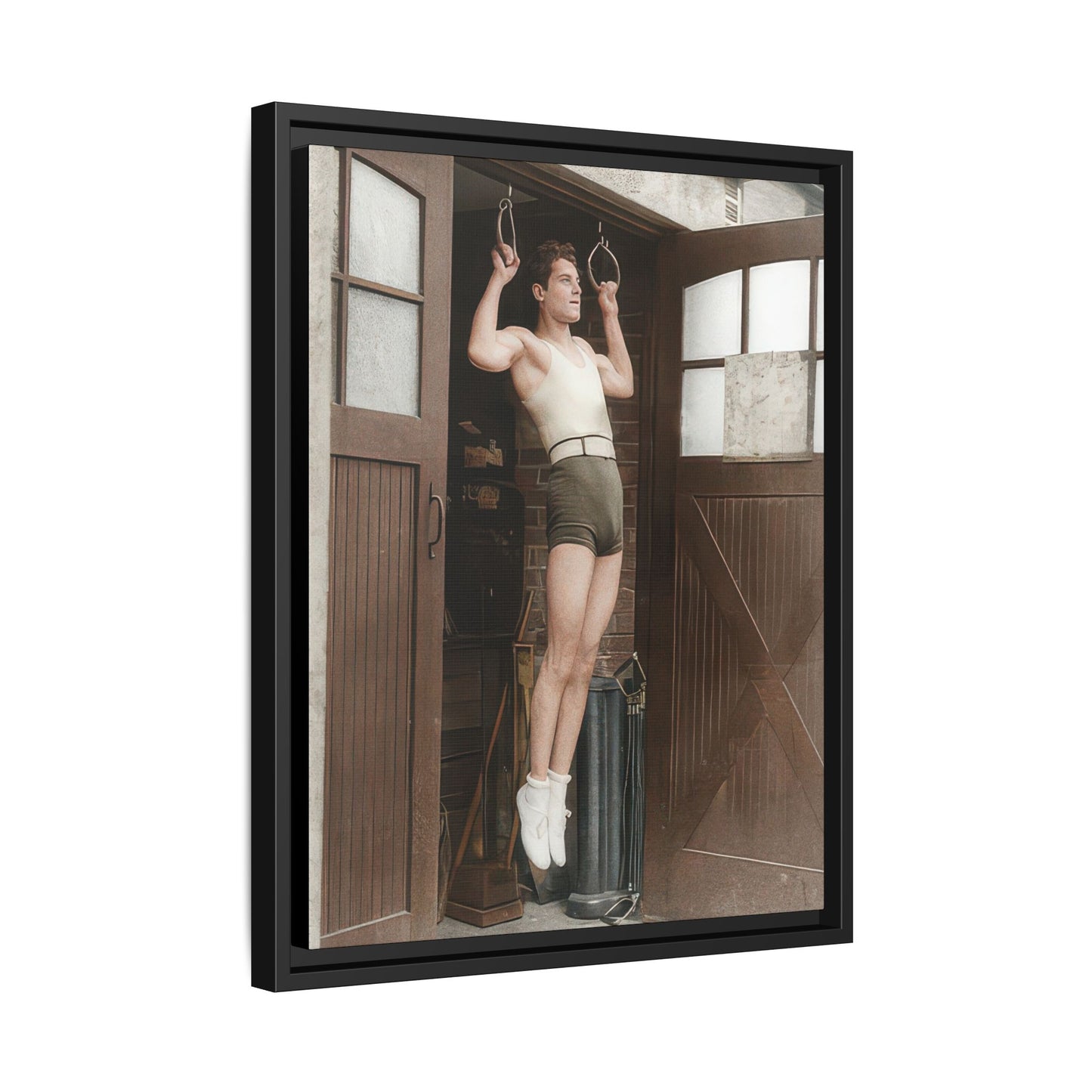 athlétisme 031 | Framed Vintage Photo - Matte Canvas