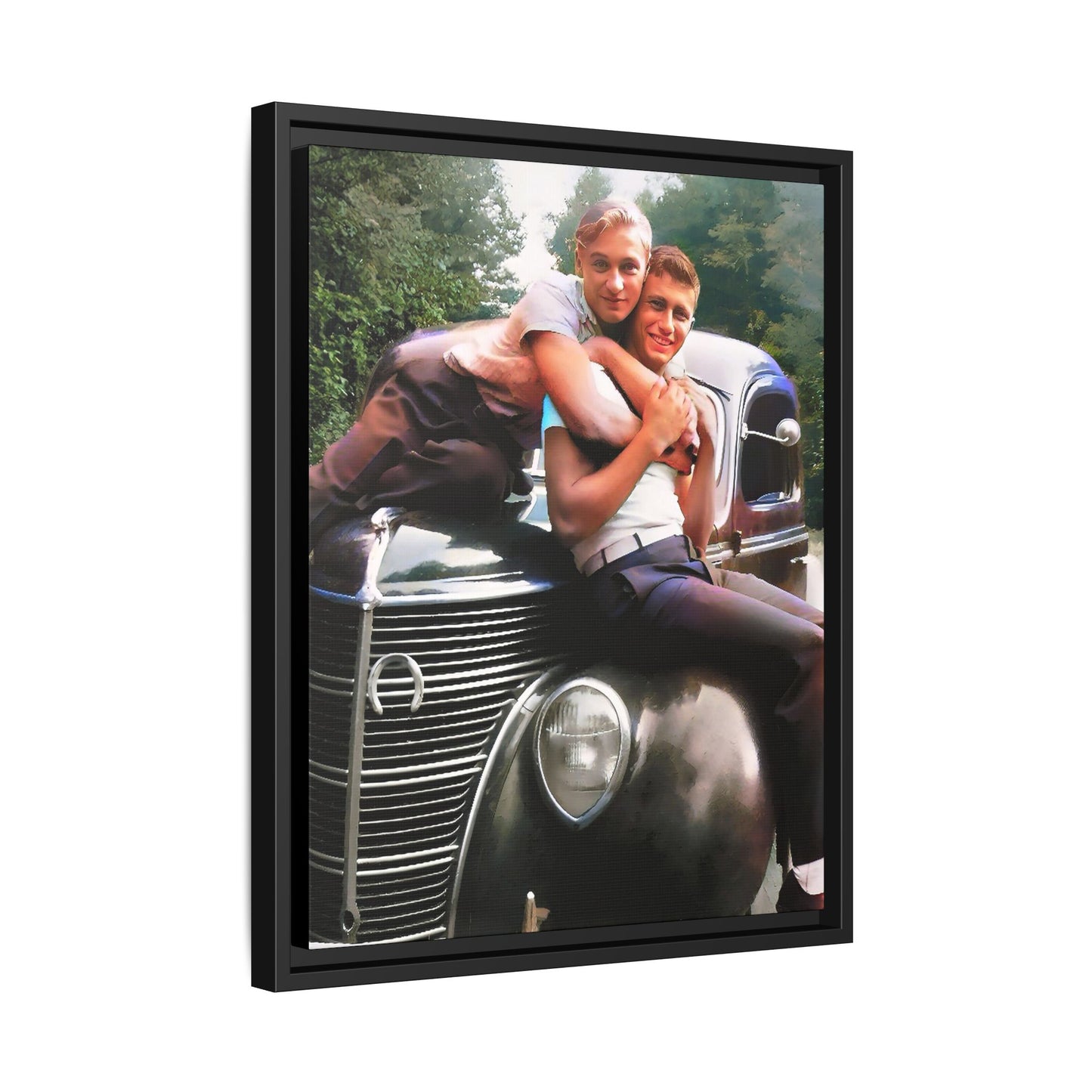 paire 045 | Matte Canvas Framed - Multi-color 16 x 20