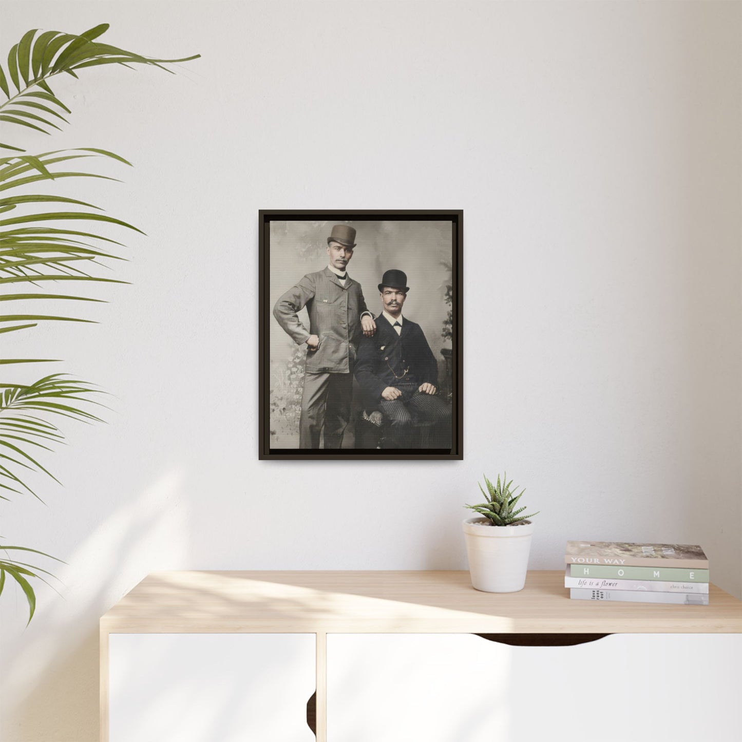 paire 068 | Framed Vintage Photo - Matte Canvas