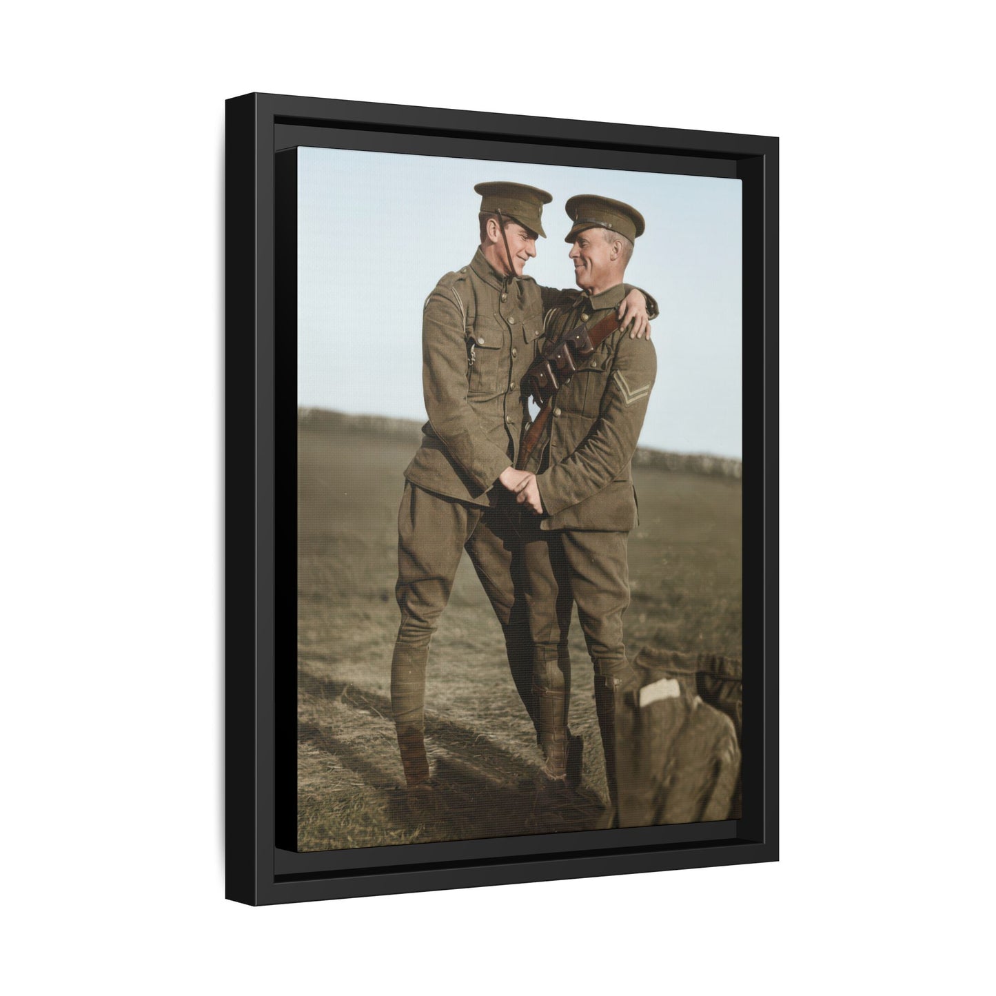 paire 021 | Framed Vintage Photo - Matte Canvas
