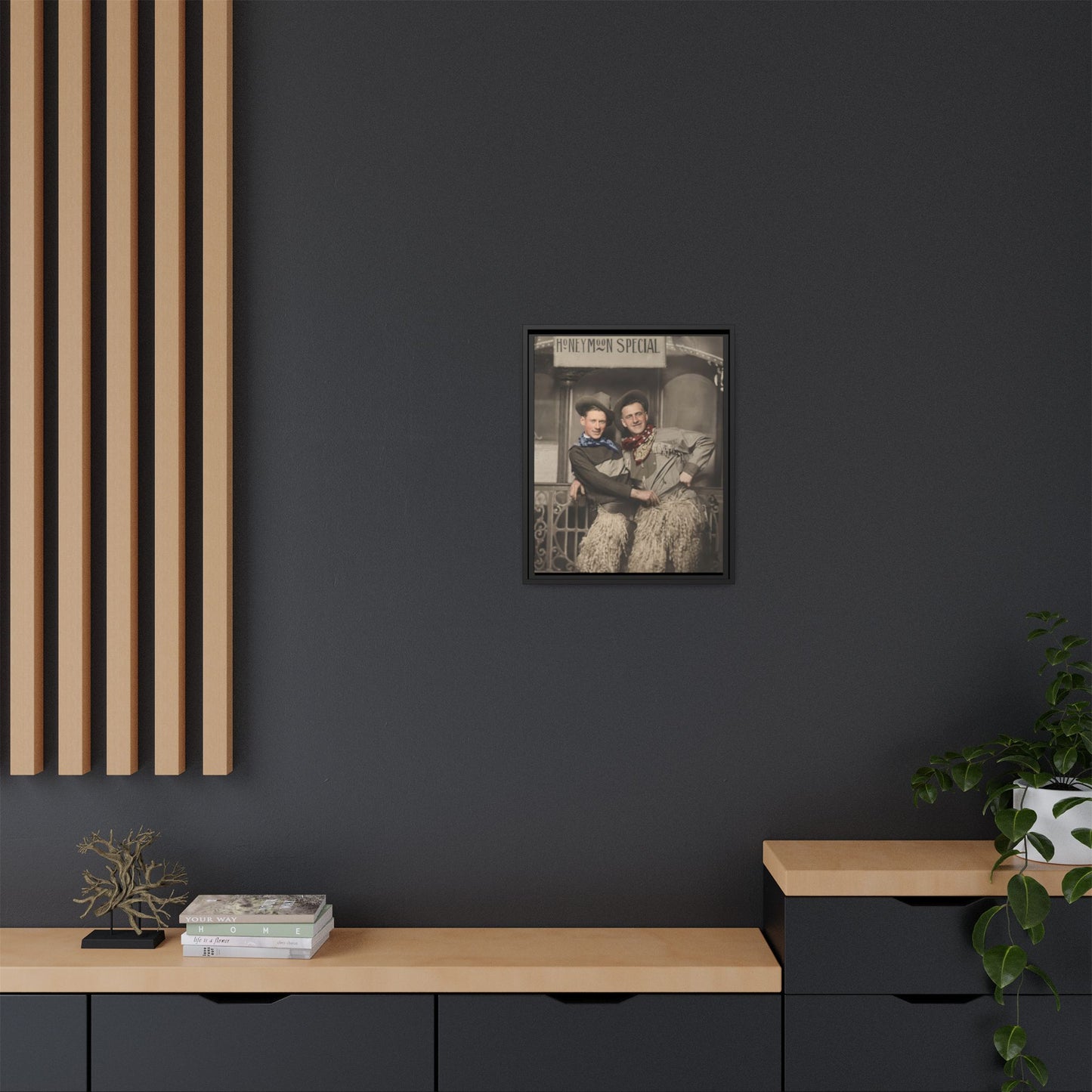 paire 124 | Framed Vintage Photo - Matte Canvas