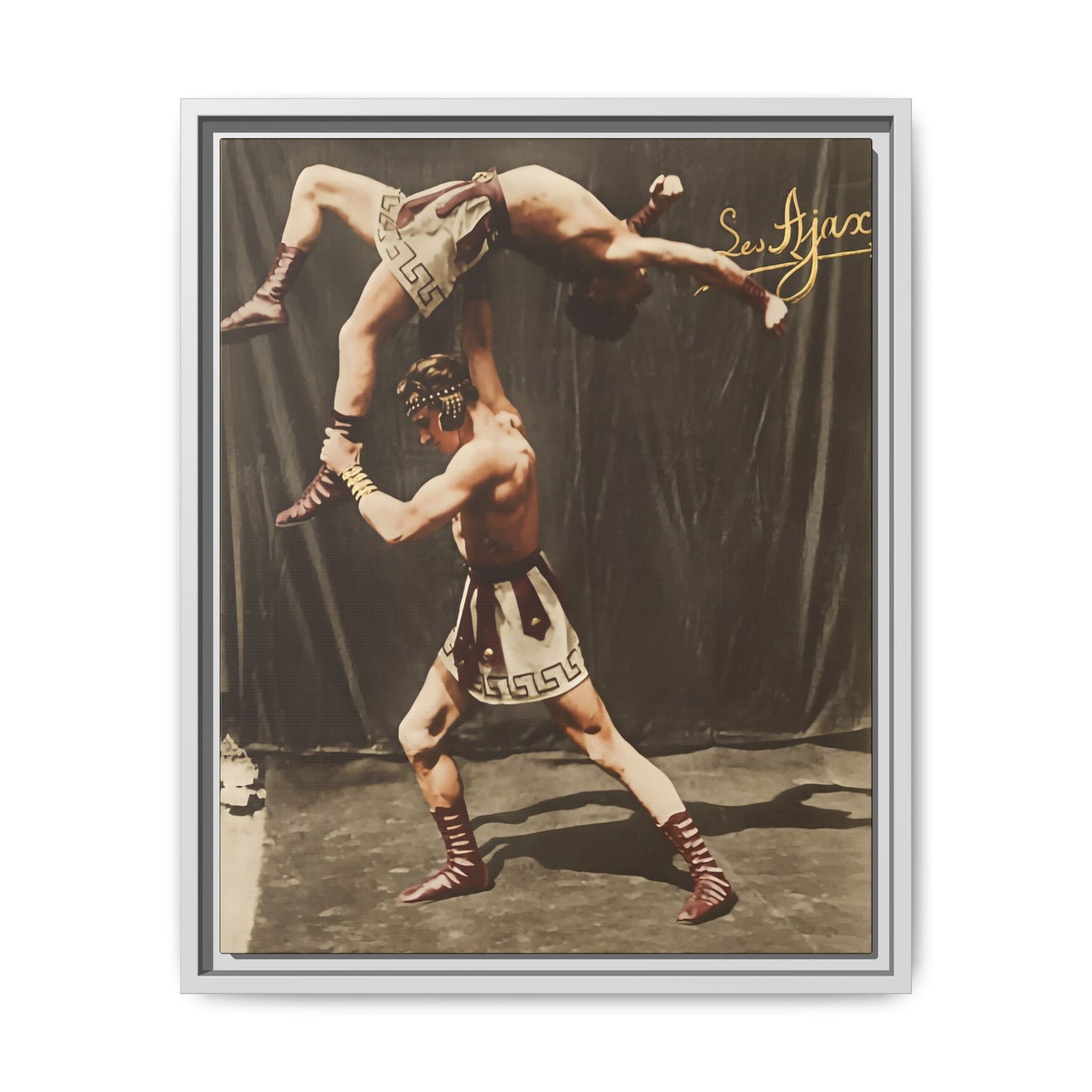 athlétisme 012 | Framed Vintage Photo - Matte Canvas