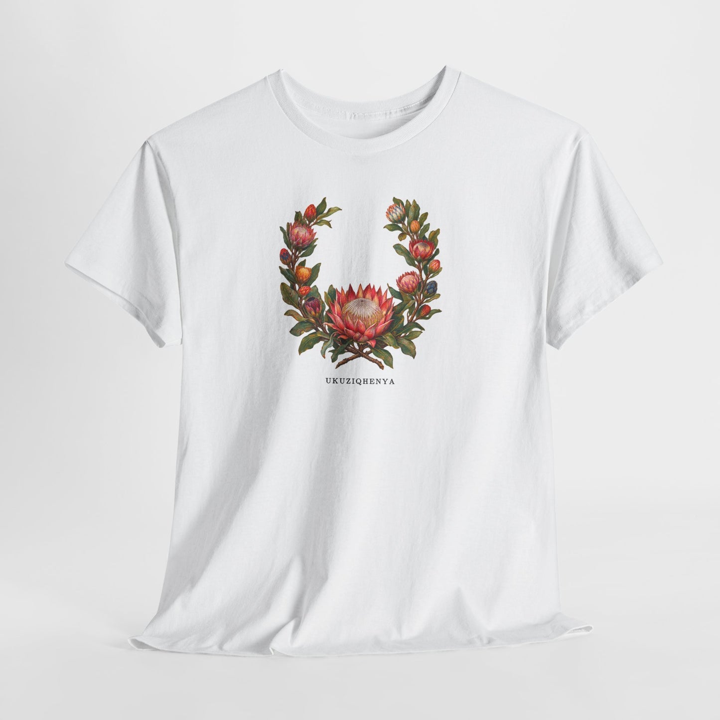 Ukuziqhenya King Protea Pride T-Shirt | South African Botanical LGBTQ+ Tee