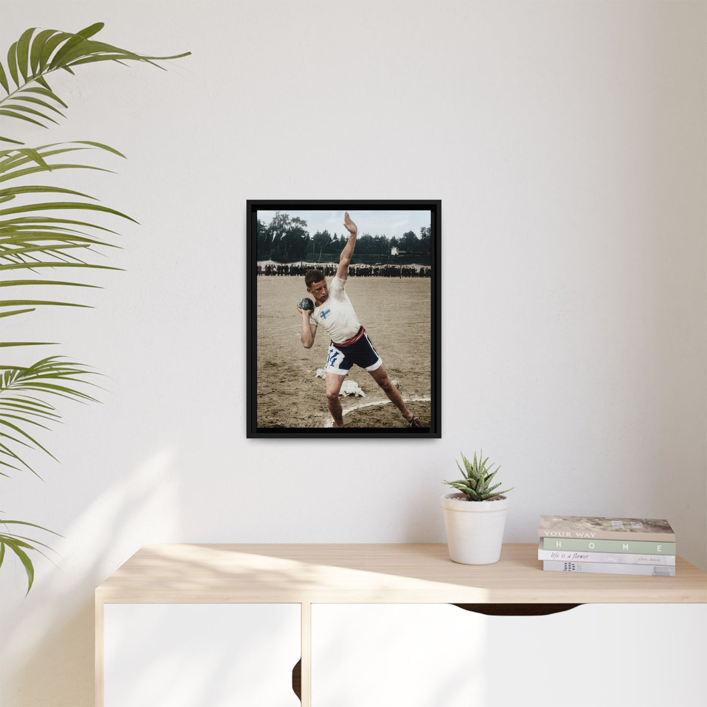 athlétisme 037 | Framed Vintage Photo - Matte Canvas