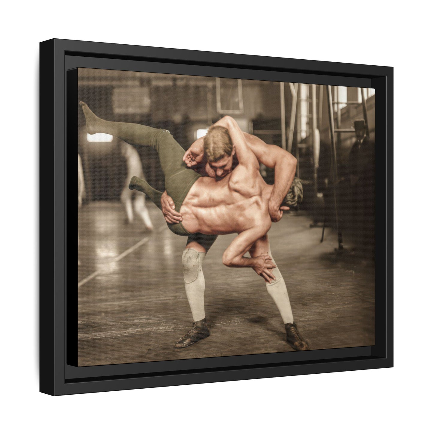 athlétisme 006 | Framed Vintage Photo - Matte Canvas
