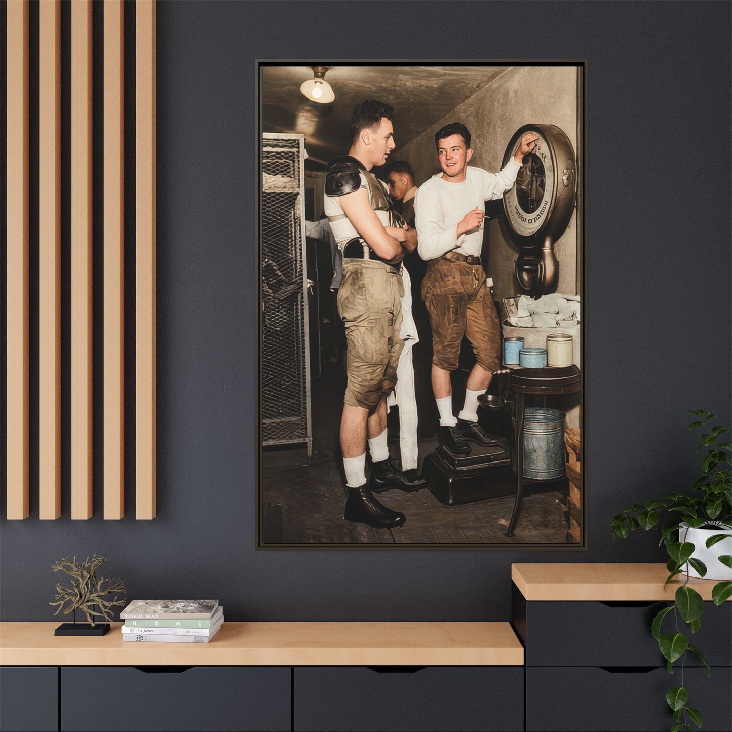athlétisme 027 | Framed Vintage Photo - Matte Canvas