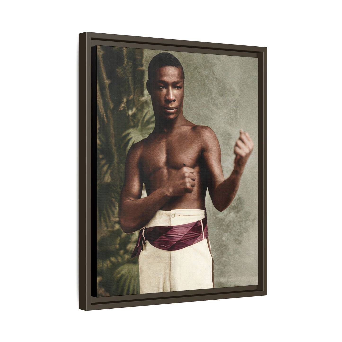 athlétisme 030 | Framed Vintage Photo - Matte Canvas